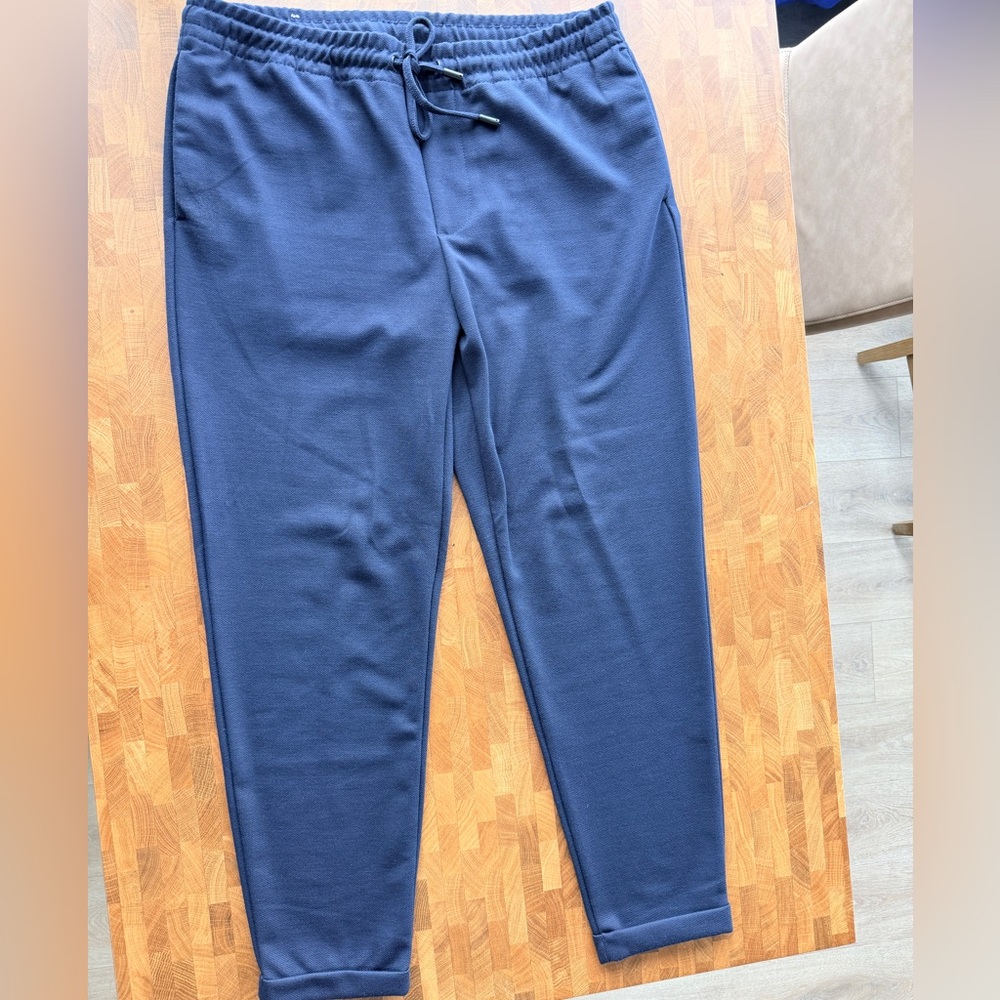 Zara Men's Navy Dress Jogger Pants